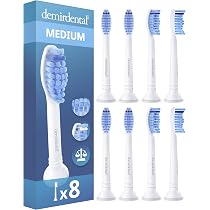 Lot De 8 Têtes De Brosse à Dent Philips Sonicare Extra Douces - Marque Demirdental - Fabriqué En Allemagne - Neuf