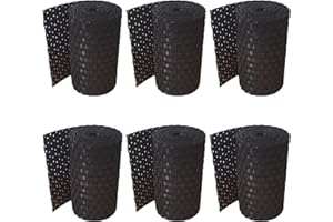 workingHOUSE Rotolo Frangivisto in Polyrattan per Recinzione Esterna - Strisce Resistenti alle Intemperie per Recinzioni, Balconi e Terrazze - Facili da Installare - 255 cm x 19 cm (6x Nero)