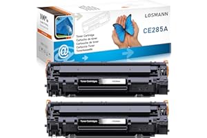 LOSMANN 2x toner kompatybilne tonery jako zamiennik do HP 85A CE285A do drukarek Laserjet Pro P1005 P1006 P1102W P1102 M1132MFP M1217NFW M1212NF M1213NF M1132 P1100 M1136 M1210 M1212 M1130 M1134