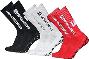 Lixada Calze da Calcio per Uomo Donne Traspirante Anti Scivolo Calzini Sportivi Assorbe Il Sudore Calzini Elastici Durevole Universale per Il Calcio Ciclismo Maratona Arrampicata