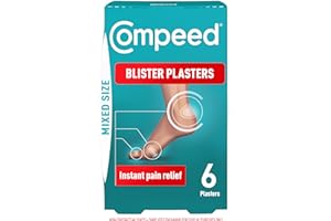 Compeed Blister Plasters Mixed Size 6 Pack - Hydrocolloid Foot Treatment - Heal Fast