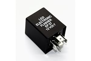 LED-MAFIA Relé EP 27 – 12 V – Flasher intermitente Señal intermitente LED de relé de 5 Pin ton-ep27 12 V