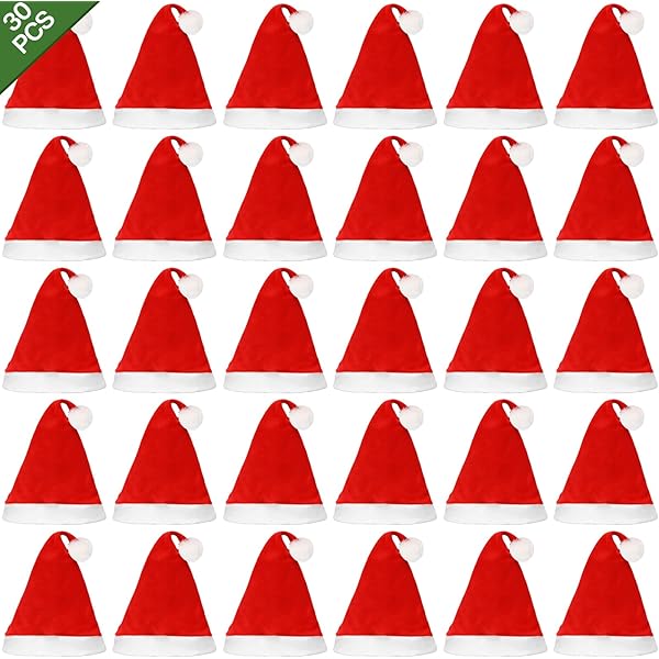 Y-KINZ Bonnet De Père Noël De Luxe Réversible Double Face - Pour