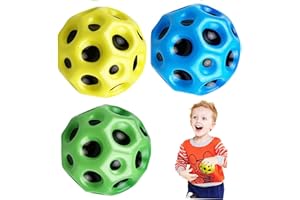 TAIYYI 3 Stück Moon Ball Bounce Ball Hohe Springender Gummiball Easy to Grip and Catcher Sport Training Ball Lavaball Space Ball Space Ball Super High Bounce