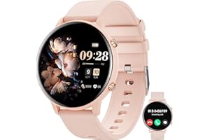 Hwagol Smartwatch damski męski 1,39" HD Smartwatch ze snem/SpO2/pulsometrem, okrągły zegarek krokomierz damski z 140+ sportowym, inteligentnym zegarkiem rozmów kompatybilny z iOS Android