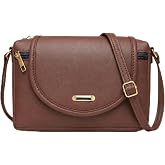 J I ACCESSORIES Women’s Stylish Crossbody Sling Bag – Elegant PU Leather Small Shoulder Purse with Adjustable Strap – Casual 