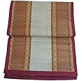 Montelal Store Korai Pai River Grass Reed Madurkathi Traditional Sleeping Floor Mat (Maroon, 72 X 78 Inches)
