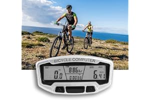 Utomhus Vattentät Trådbunden Cykelmätare Vägmätare, Lätt Cykelhastighetsmätare med LCD-skärm, Dammtät, Hållbar, Energibesparande Cykelstoppur Tillbehör för Ridning