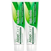 Aloe Dent Aloe Vera ile 3 Etkili Diş Macunu Flor&uuml;r ve SLS İ&ccedil;ermeyen Doğal Beyazlık , 100 ml x 2 Adet
