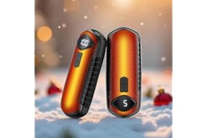 AIORBER Handwärmer Wiederaufladbar 2 Pack, Elektrische Tragbare Heizung 6000mAh, Taschenformat, Ultra Leicht & Dünn, 5 Stufen Heizung bis zu 55°C, Perfektes für Camping