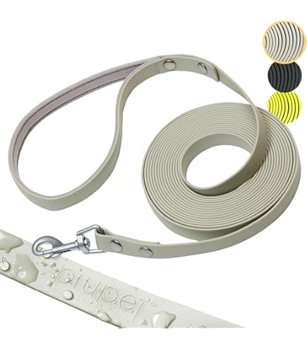 Guinzaglio Lungo Per Cani IOKHEIRA - 5m/10m/15m/20m, In PVC Impermeabile, Con Manico Imbottito, Per Addestramento
