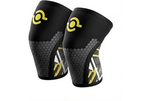 Theyet Genouillères Crossfit et Haltérophilie 7mm | Protections Sportives pour Genoux Musculation Maintien Femme et Homme | Confort Optimal pour Powerlifting Compression Néoprène Antidérapante