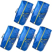 IKEA DIMPA Lot 3 Sacs Rangement XL Transparents – 65x65x22 Cm, Étanche Humidité/Poussière/Mites, Idéal Déménagement & Stockage Saisonnier