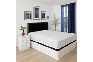 Muebles en Oferta Colchón Viscoelástico | Multicapa | Grosor 24cm | Firmeza Media Alta | Dolores de Espalda | Doble Cara | Transpirable | Antiácaros (135x190, 24, Medio-Alto, Centímetros)