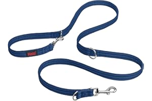Company of Animals Collar Halti Correa multifunción con Doble Enganche, Ideal para antitirones Entrenamiento canino. Cómoda de sostener. Apta para Perros pequeños y Cachorros (Talla S, Azul Cobalto)