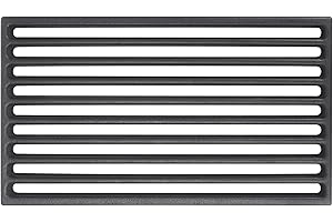 GFTIME Griglia in Ghisa per Camino, 16 x 28 cm, per Camino in Ghisa Massiccia, Griglia per Cenere per Molti Camini, Stufe, 1 Pezzo