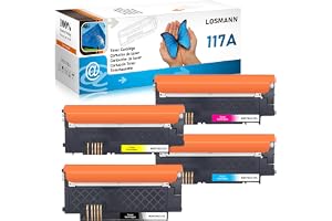 LOSMANN 117A tonerset kompatibel för HP 117A toner med chip för HP Color Laser 150a 179fwg 178nwg 179fnw 178nw 150nw 178 179