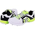 Kookaburra White/Lime Mesh KB Pro 2000 Spike #6 Adult Cricket Shoe - 6 UK