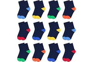 L&K-II 12/10 Paires Chaussettes pour enfants chaussettes d'hiver chaussettes de sport garçons et filles coton 2819