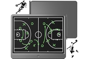 GIGART Taktiktafel Fußball, Basketball, Hockey, Tennis, LCD Elektronisch Coach Tactical Board mit Stift, Löschbarem Coach Zeichenblöcke, Trainingszubehör für Champions League Ball