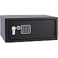 Yale YLV/200/DB1 Laptop Value Safe, Digital Keypad, 15 mm Steel Locking Bolts, Emergency Override Key, Wall And Floor Fixings, Black Finish, 23 Litre Capacity 20 x 43 x 35 cm
