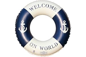 JUNBAOYYDS Anneau de Natation Gonflable Adulte, Anneau de Natation Bouée de Piscine, Bouée Gonflable Rétro Rayée en PVC Bouée Piscine, pour Les Adolescents et Adultes Bouée Gonflable Rétro Rayée