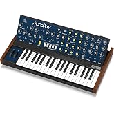 Behringer Monopoly analog 4 sesli polifonik sentezleyici, tam boyutta 37 tuşlu, 4 VCO, VCF, 2 LFO, 2 zarf eğrisi, senkronizas
