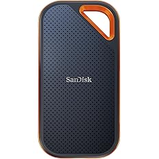 SanDisk 4TB Extreme PRO Portable SSD - Up to 2000MB/s - USB-C, USB 3.2 Gen 2x2 - External Solid State Drive - SDSSDE81-4T00-G25