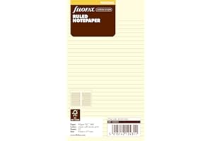 Filofax Bloc-notes petit format Feuilles lignées Crème (Import Royaume Uni)