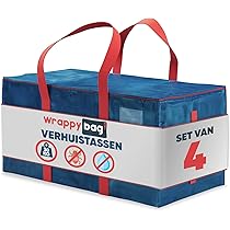 Demiwise Set Van 10 Zware Verhuiszakken Met Sterke Ritsen En Versterkte Handgrepen Extra Grote Opbergbakken Voor Verpakken Verplaatsen Alternatief Verhuisdozen Ruimtebesparing 95l 2928139495
