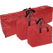Sac De Rangement Pour Couronne De Noël Avec Fenêtre Transparente - 60x20 Cm - Fermeture Éclair - 6
