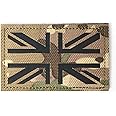 Multicam Camo IRR Union Jack Flag Patch British Military Hook and Loop 8x5cm Army Airsoft Badge MTP UK