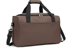 Kono 20L bagaż podręczny, kabinowy torba podróżna z paskiem na ramię, 40x20x25（Brązowy）