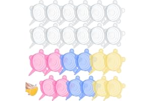 RENIMOVE Tapas silicona ajustables cocina para latas y botes adaptables ecologicas elasticas reutilizables Sin BPA Lavado a lavavajillas (24 Uds)