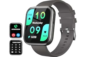 ANCWEAR Smart Watch for Men Women, 1.96" Fitness Tracker with Answer/Make Calls, Heart Rate/Sleep Tracker/Blood Oxygen/120+ Sports/IP67 Waterproof, Fitness Watch Compatible Android iOS