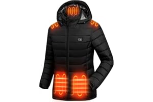 ACCNUO Veste chauffant Femme avec batterie incluse, Gilet Chauffante Femme, 7.4V 16000mAh