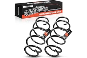 Frankberg 2x Ressorts de suspension Essieu Avant Compatibles avec Golf V 1K1 2003-2009 Golf VI 5K1 2008-2013 A3 8P7 2008-2013 Octavia II 1Z3 1Z5 2004-2013