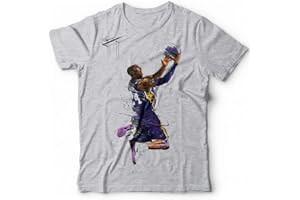 DESCONOCIDO Generico - Camiseta de baloncesto Kobe Bryant Hoop de la NBA, 100% fabricada en Italia