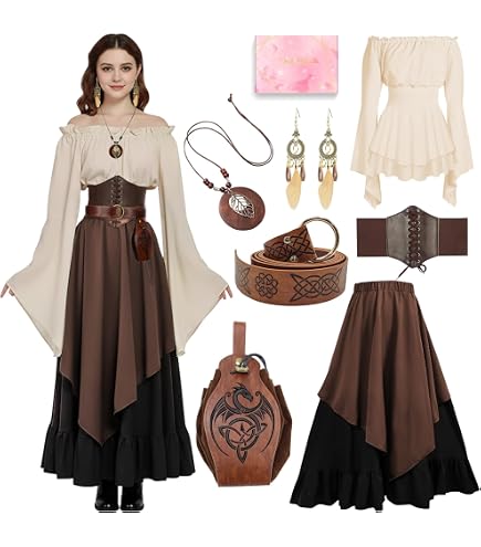 Robe Halloween Femme Imprimée, Robe Manche Longue Femme Col V avec Ceinture à Nœud Goth Grande Taille Splice Renaissance Punk Médiévale Robes Mode Charmant Rétro Classique pour Victorien Cour Dress