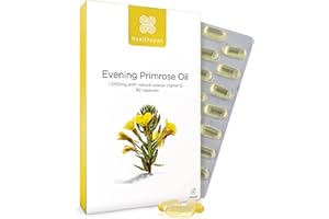 ‎HEALTHSPAN Healthspan Nachtkerzenöl | 1.000 mg Dosierung | unterstützt die Frauengesundheit & das hormonelle Gleichgewicht | reichhaltige Quelle an Omega-6-Fettsäuren | mit Vitamin E | Vegan | 90 Kapsel