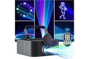 PROPULSION LIFE Discolight Partylicht, 3D Animated DJ Disco Projektor, DMX512 und Sound Controlled Beam Effects für Halloween, Live Shows, Hochzeiten, Weihnachten, Bars