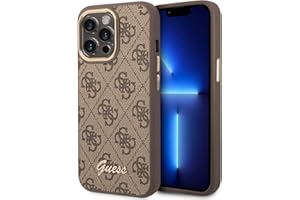 CG MOBILE Guess - Funda para iPhone 14 Pro MAX en Color marrón con Pat