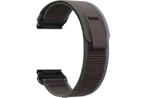 ZoRoll 26mm QuickFit Correa para Garmin Fenix 7X Pro/7X/6X/6X Pro/5X/5X Plus, Elasticity Pulsera de Nailon con Velcro para Garmin tactix 7 AMOLED/7 Pro/Epix Pro 51mm/Enduro - Ejercitoverde&Negro