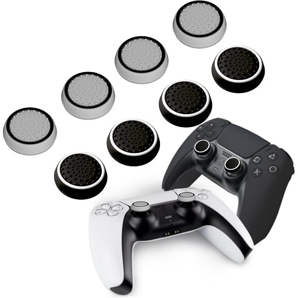 Produktbild von Dokeno 10 Paar Silikon Joystick Kappen - Für PS5, PS4, Xbox & Switch