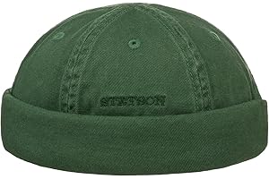 Stetson Old Cotton czapka docker - czapka męska - czapka męska Used Look - czapka bez daszka - czapka bawełniana na wiosnę/lato - czapka portowa