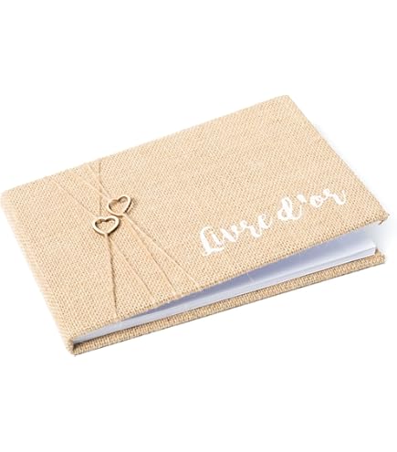 Livre D'Or Fin Just Married Blanc Et Doré Pas Cher | Livre D'or