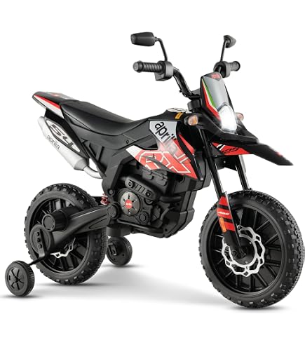 Moto électrique APRILIA DORSODURO 12 V pour enfant | Ataa Cars Moto électrique APRILIA DORSODURO 12 V pour enfant | Ataa Cars