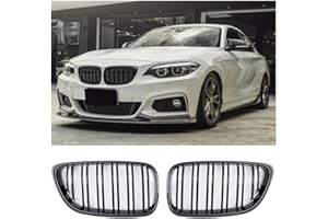 ‎GCP GCP PASST FÜR 2ER F22 F23 F87 SPORT KÜHLERGRILL DOPPELSTEG GRILL GLANZ SCHWARZ