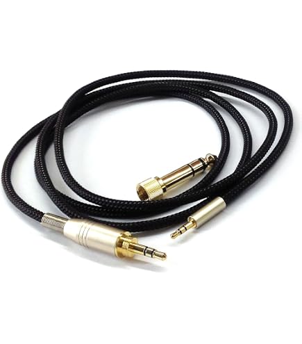 Cavo Di Ricambio Per Cuffie Monolith M1060/M565 – Doppio 2.5mm Con Adattatori 3.5mm E 6.3mm, 1.2m - 3