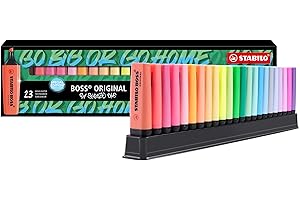 Marcador STABILO BOSS ORIGINAL - Set de mesa con 23 colores - Snooze One Edition